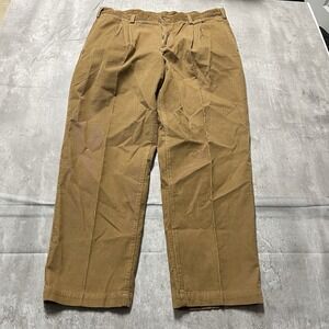 Savane Corduroy Pants Men's 36x30 Brown Straight Leg Relaxed Fit Casual EUC